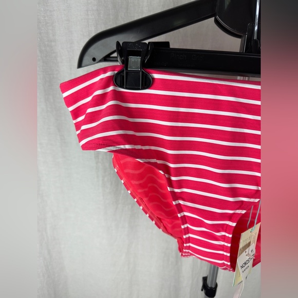 Sea Level Swim Coral & White Stripe Chamarel Band Bikini Bottom Size 12 NWT - Picture 7 of 13